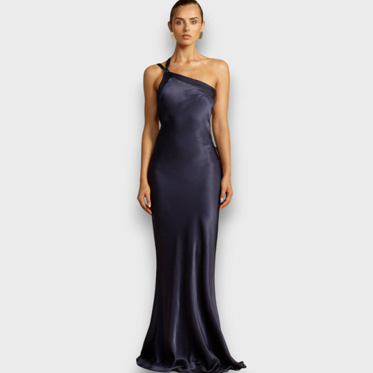 Muriel – Satin dress in maxi length