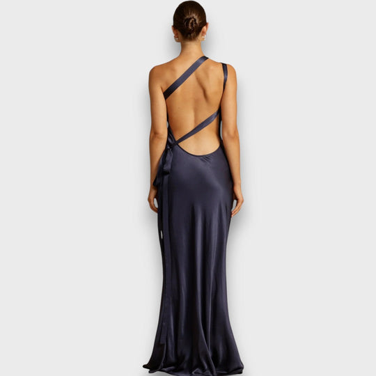 Muriel – Satin dress in maxi length