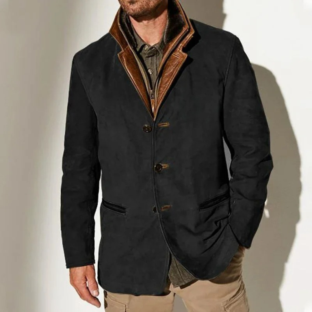 Caleb – Vintage Suede Blazer Jacket for Men
