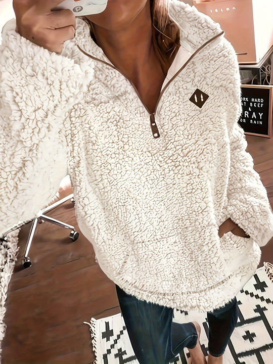 Farima – Plush Sherpa Pullover for Women