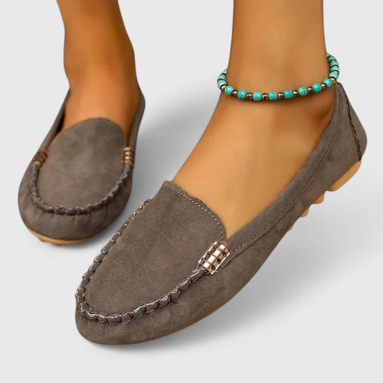 Alvanna – Soft Suede Moccasin Loafers for Women