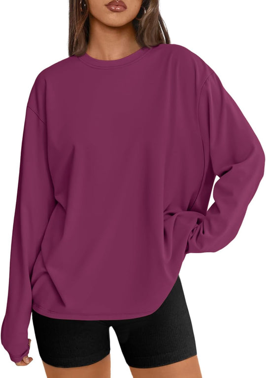 Maddy – Oversized Long-Sleeve Casual Top for Women