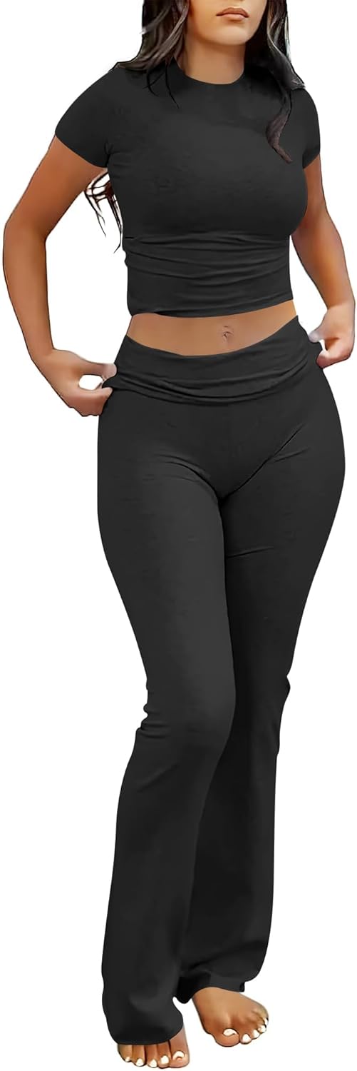 Herlene – Two-Piece Flared Lounge Set for Women