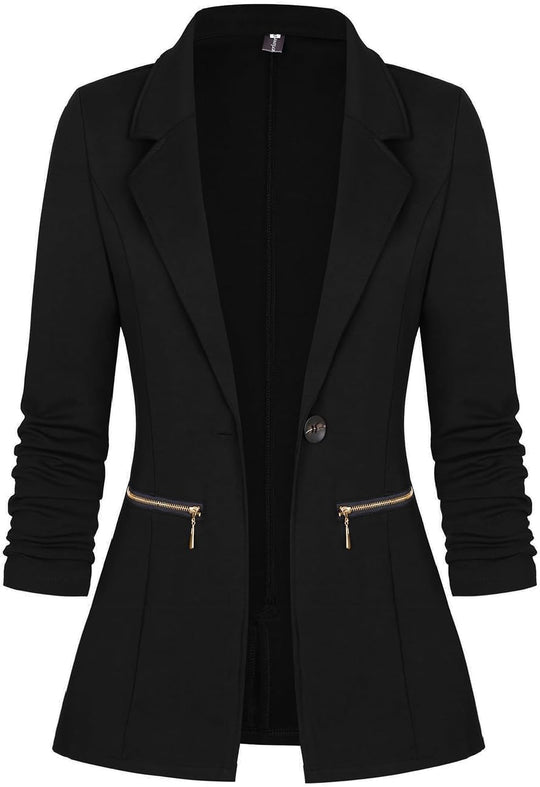 Ellis – Slim Fit Open-Front Blazer for Women