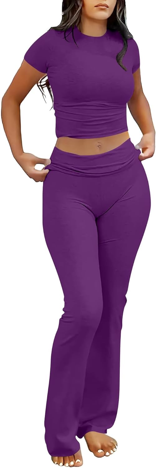 Herlene – Two-Piece Flared Lounge Set for Women