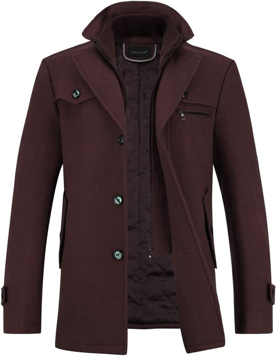 Donny – Wool-Blend Classic Overcoat for Men
