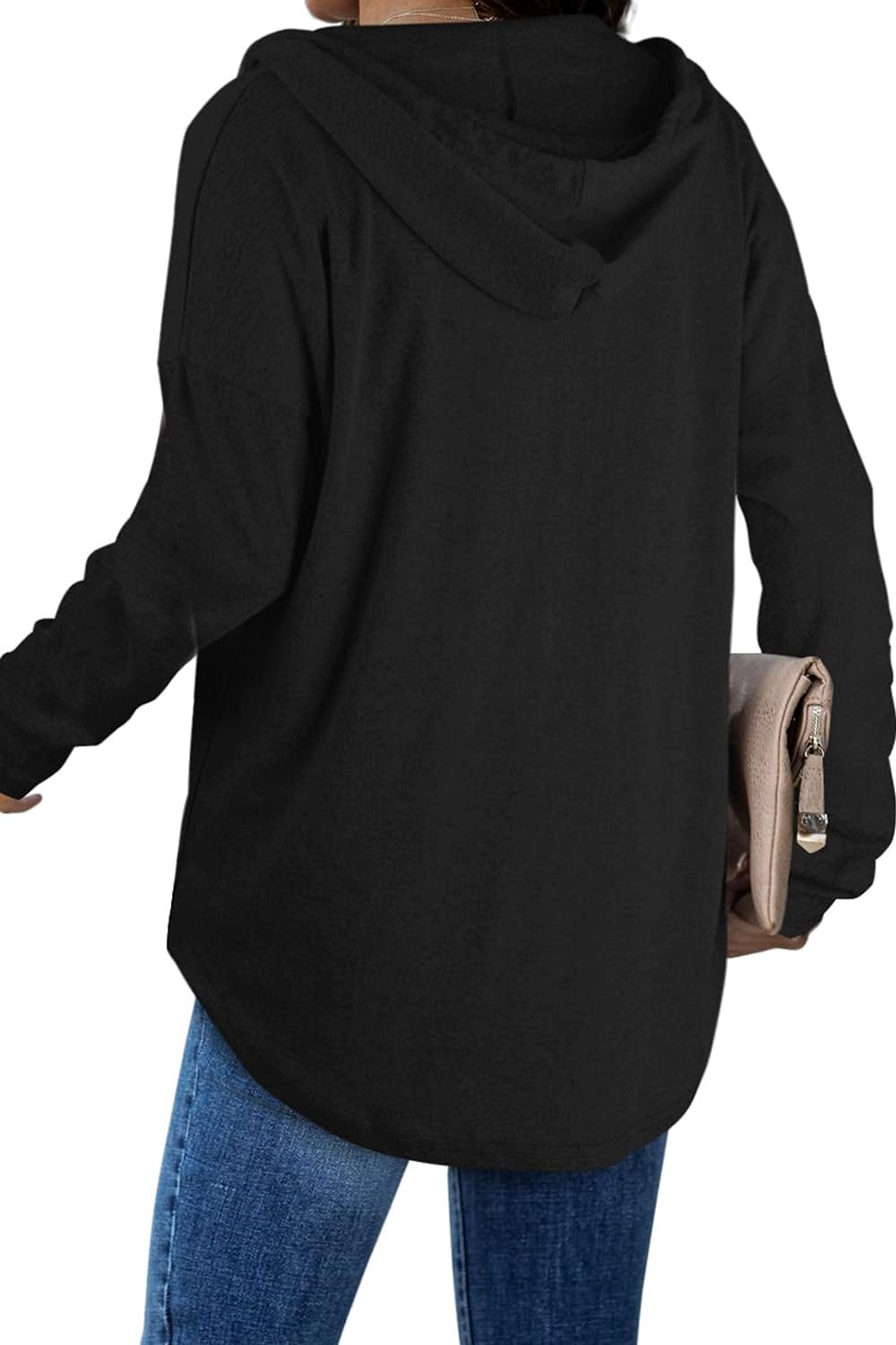Addie – Plaid Hoodie Long-Sleeve Top for Women