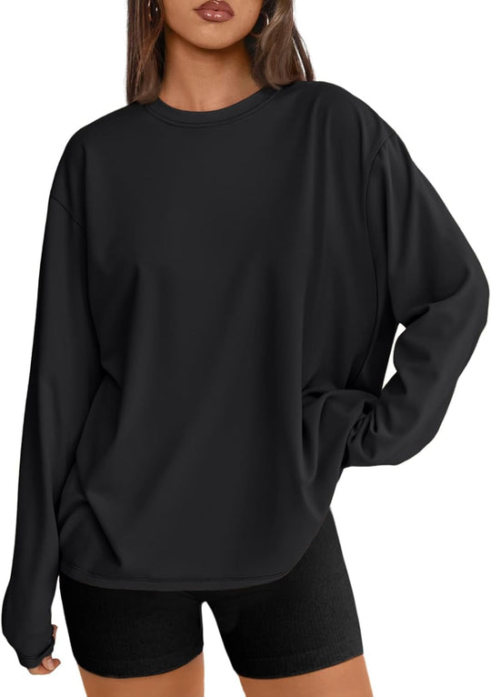 Maddy – Oversized Long-Sleeve Casual Top for Women