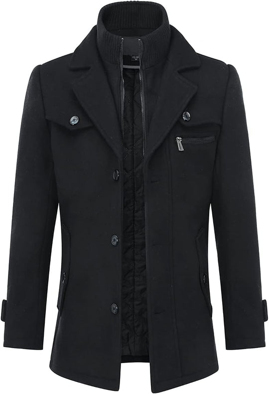 Donny – Wool-Blend Classic Overcoat for Men