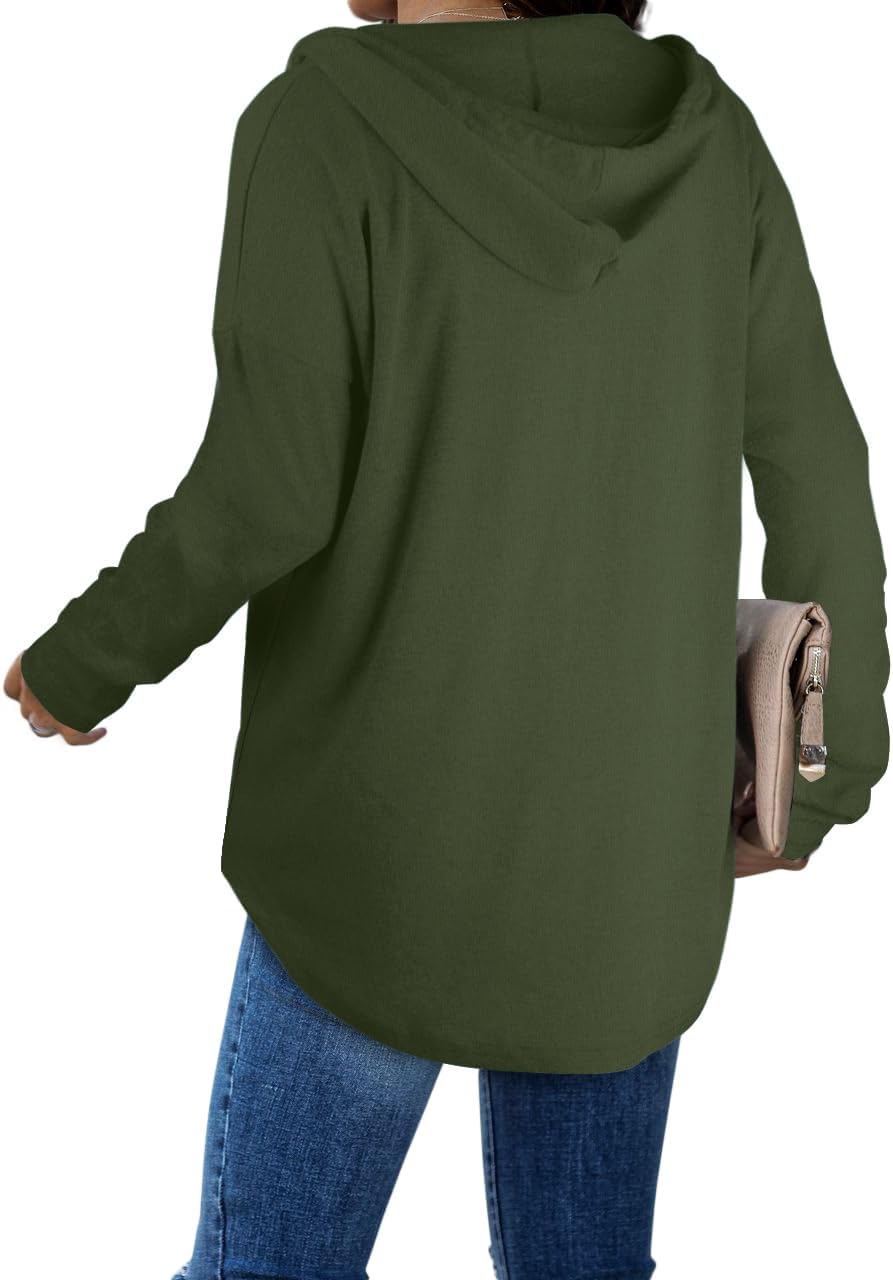 Addie – Plaid Hoodie Long-Sleeve Top for Women