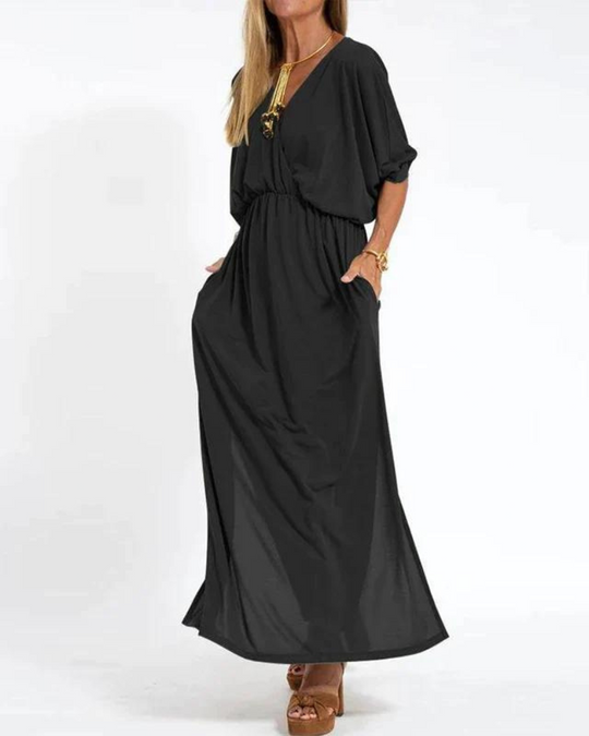 Valira – Flowing Maxi Dress with Elastic Waist