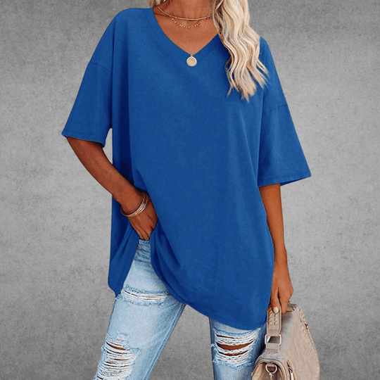 Kaylee – Relaxed Fit Everyday V-Neck Tee for Women