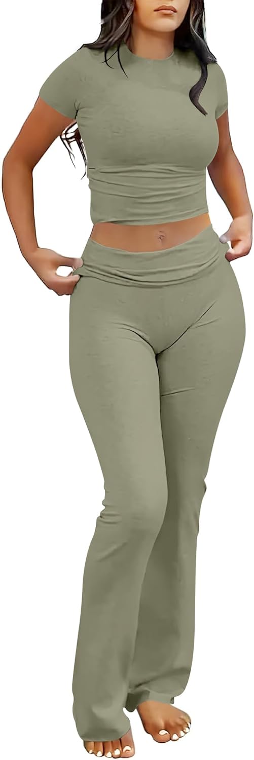 Herlene – Two-Piece Flared Lounge Set for Women