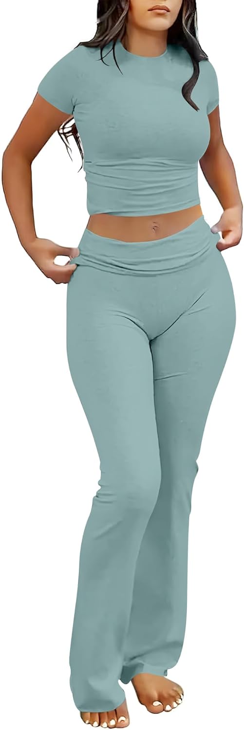 Herlene – Two-Piece Flared Lounge Set for Women