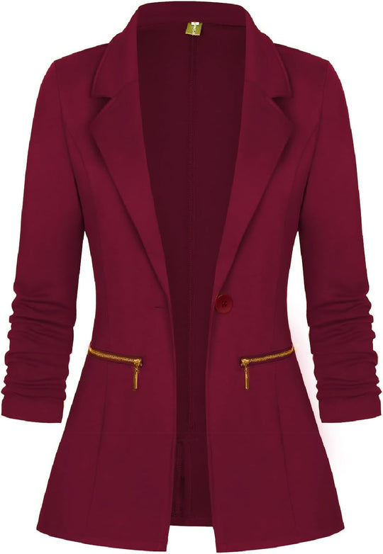Ellis – Slim Fit Open-Front Blazer for Women