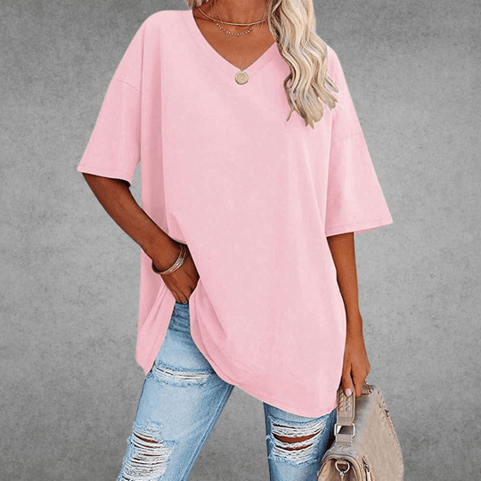 Kaylee – Relaxed Fit Everyday V-Neck Tee for Women