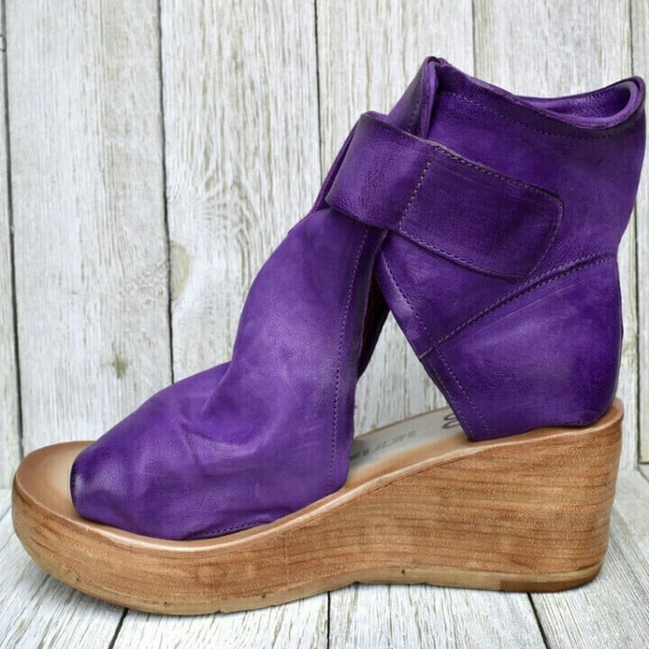 Erykah – Cutout Wedge Ankle Boots for Women