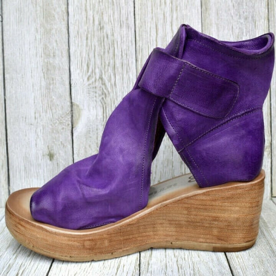 Erykah – Cutout Wedge Ankle Boots for Women