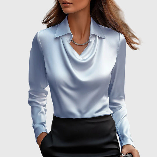 Samaire – Elegant Satin Blouse for Women