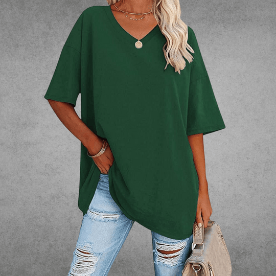 Kaylee – Relaxed Fit Everyday V-Neck Tee for Women