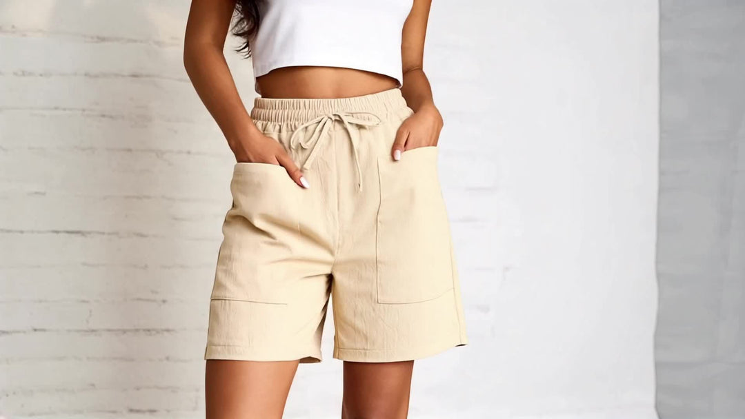 Mika – Lightweight Drawstring Shorts for Women