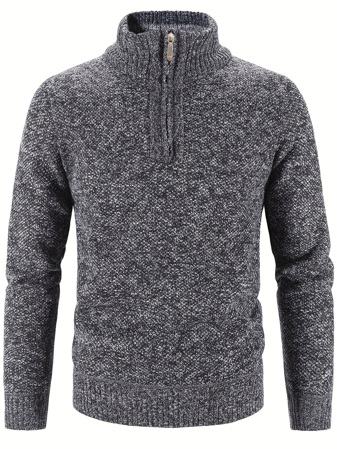 Axel – Knitted Quarter-Zip Sweater for Men