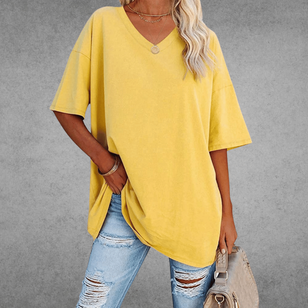 Kaylee – Relaxed Fit Everyday V-Neck Tee for Women