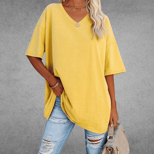 Kaylee – Relaxed Fit Everyday V-Neck Tee for Women