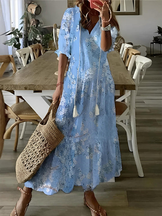 Zairine – Bohemian Print Maxi Dress