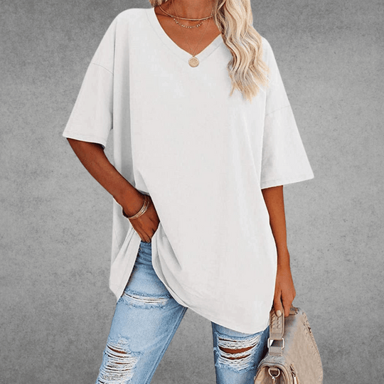 Kaylee – Relaxed Fit Everyday V-Neck Tee for Women