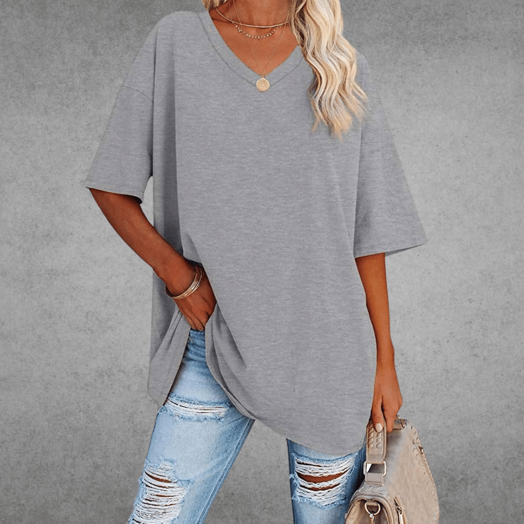 Kaylee – Relaxed Fit Everyday V-Neck Tee for Women