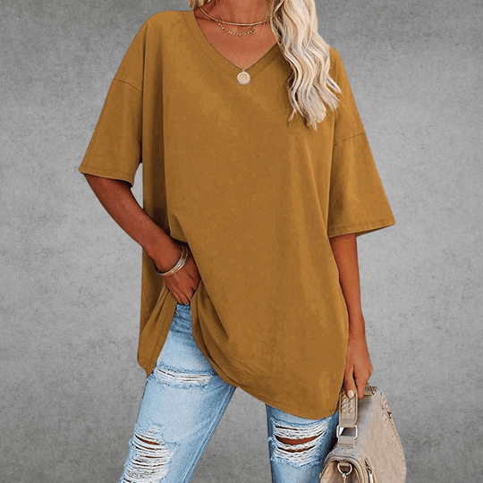 Kaylee – Relaxed Fit Everyday V-Neck Tee for Women