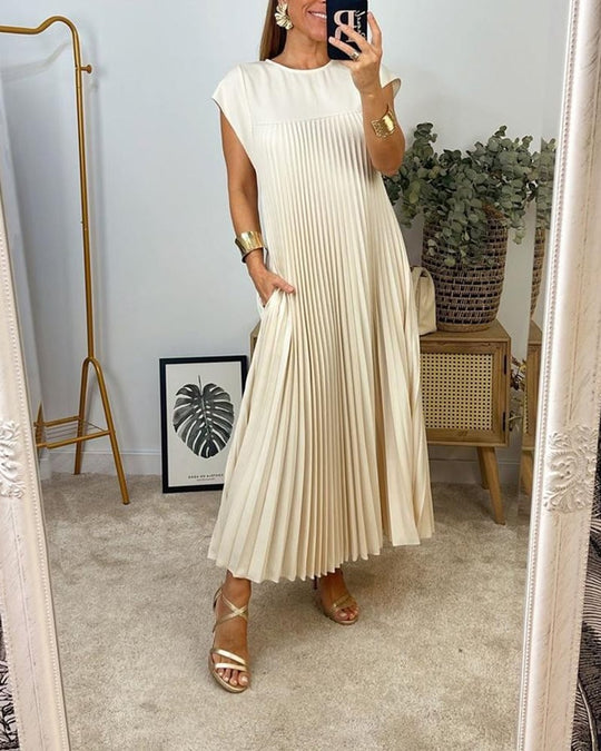 Morgan – Sleeveless Pleated Maxi Dress
