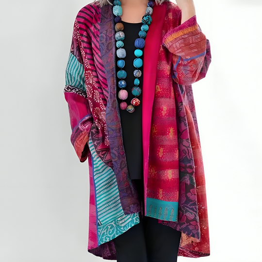 Aniyah – Bohemian Patchwork Kimono for Women