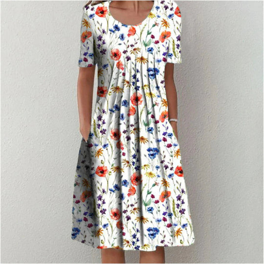 Florina | Graceful Bloom Midi Dress
