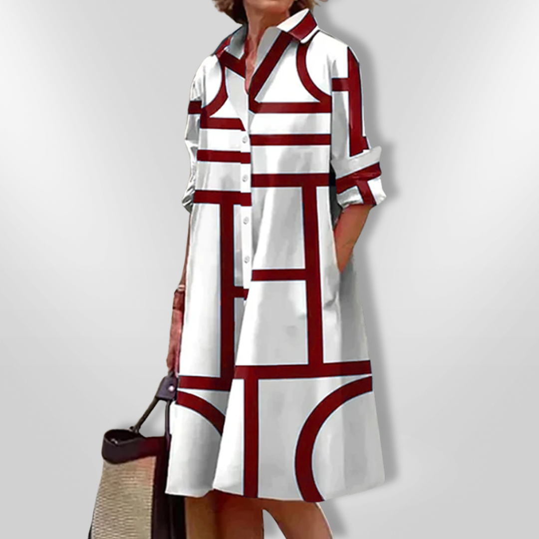 Celestine | Refined Tie-Waist Midi Dress