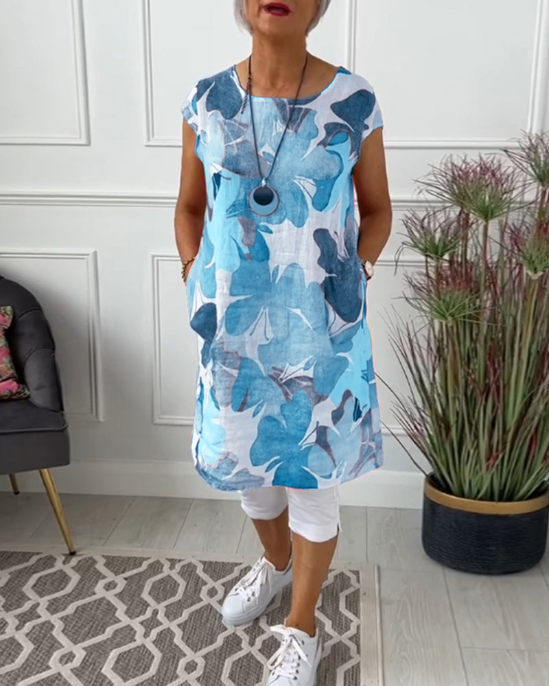 Norella – BreezePrint Cap Sleeve Tunic