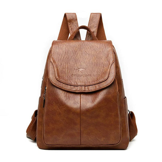 Cyia – Classic Leather Backpack for Women