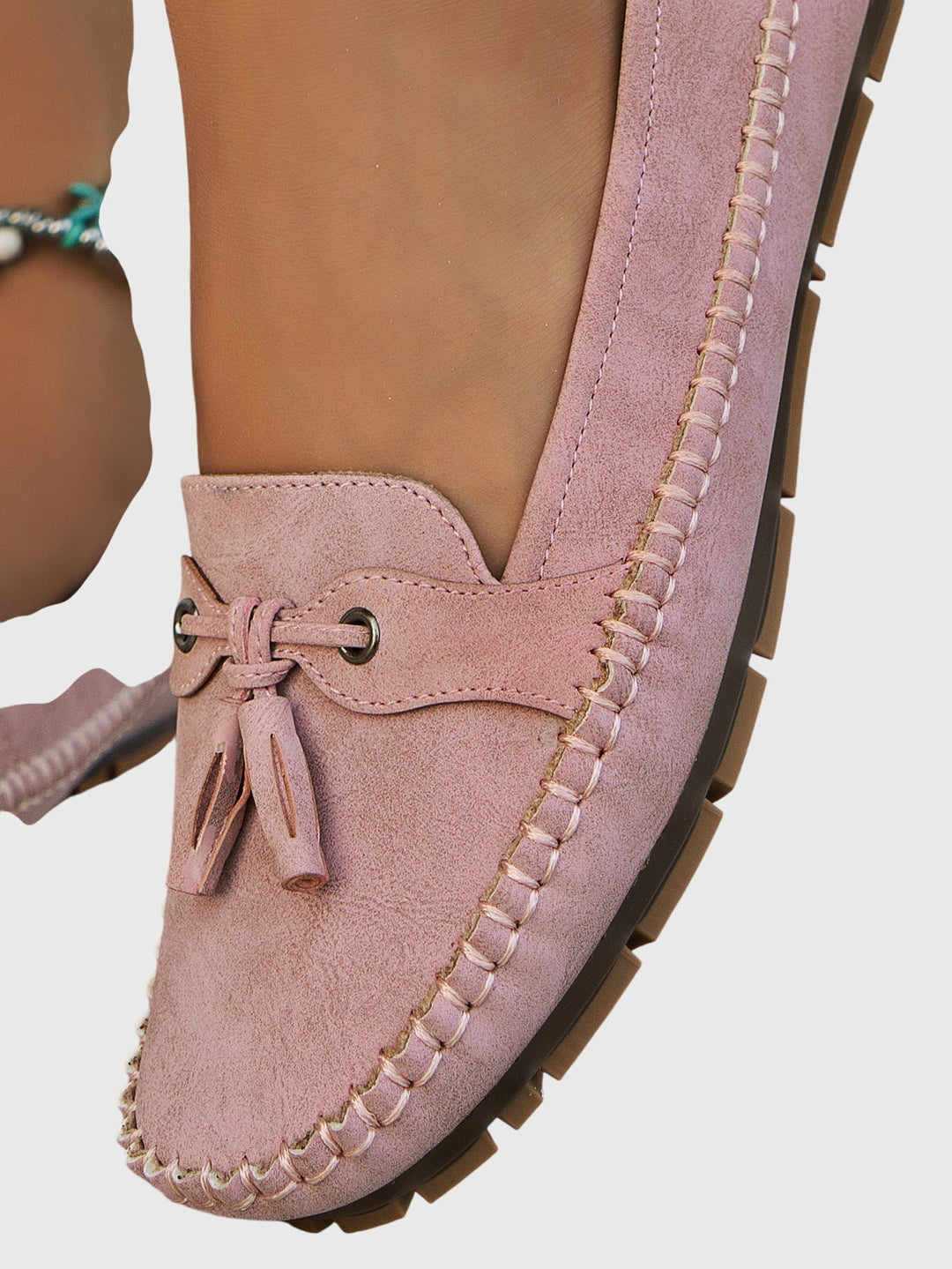 Morlina – Classic Suede Moccasin Loafers for Women