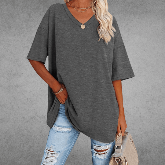 Kaylee – Relaxed Fit Everyday V-Neck Tee for Women