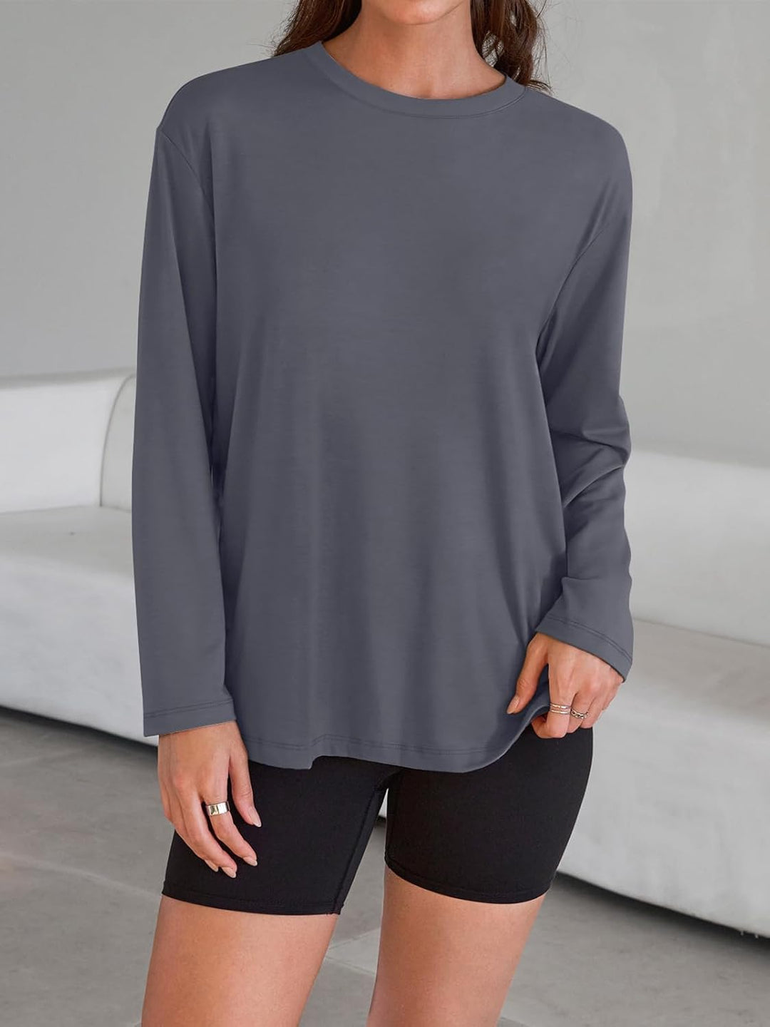 Maddy – Oversized Long-Sleeve Casual Top for Women