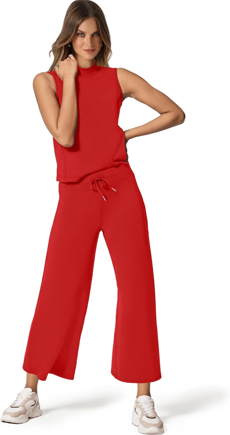 Bresha – Sleeveless Two-Piece Lounge Set for Women