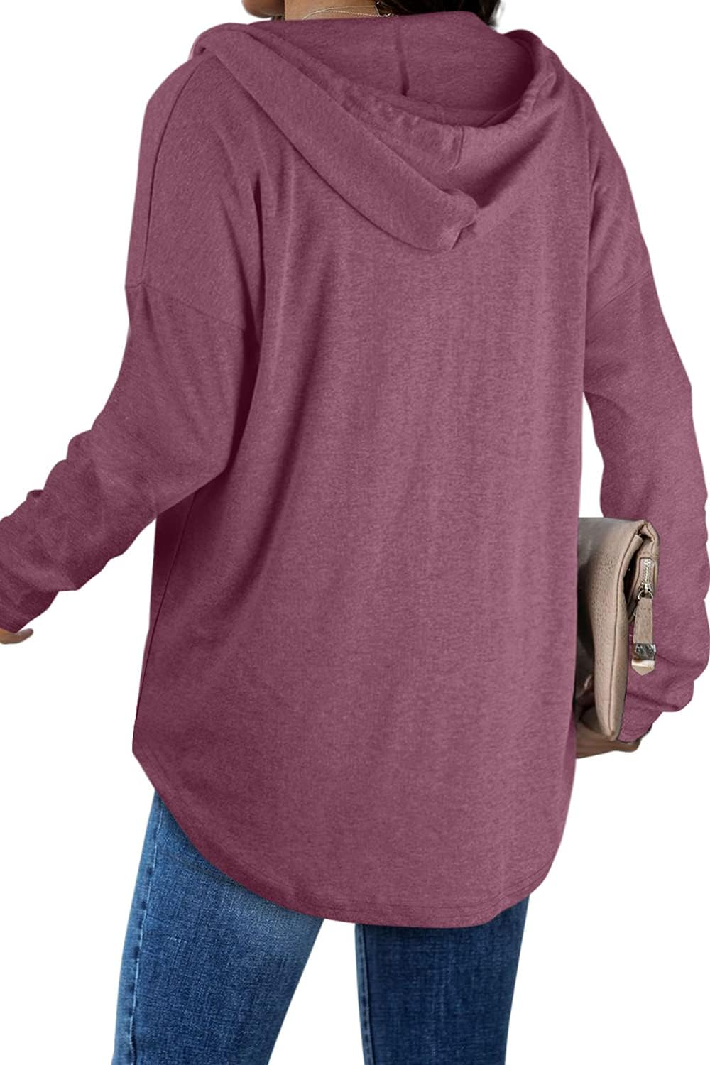 Addie – Plaid Hoodie Long-Sleeve Top for Women