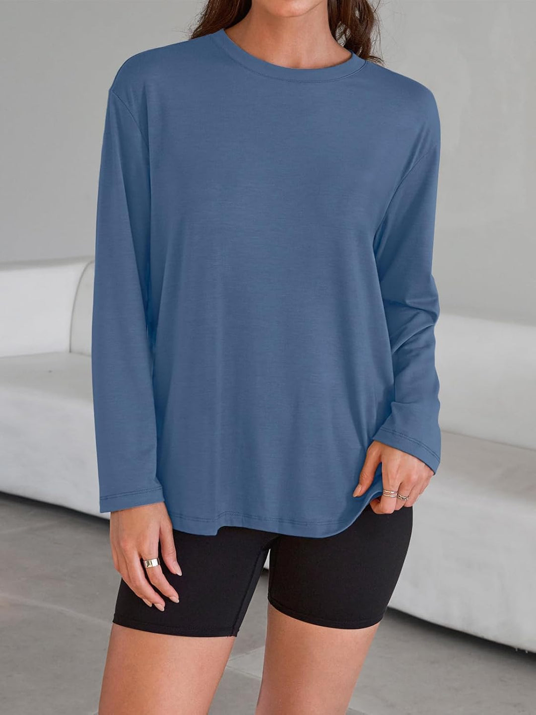 Maddy – Oversized Long-Sleeve Casual Top for Women