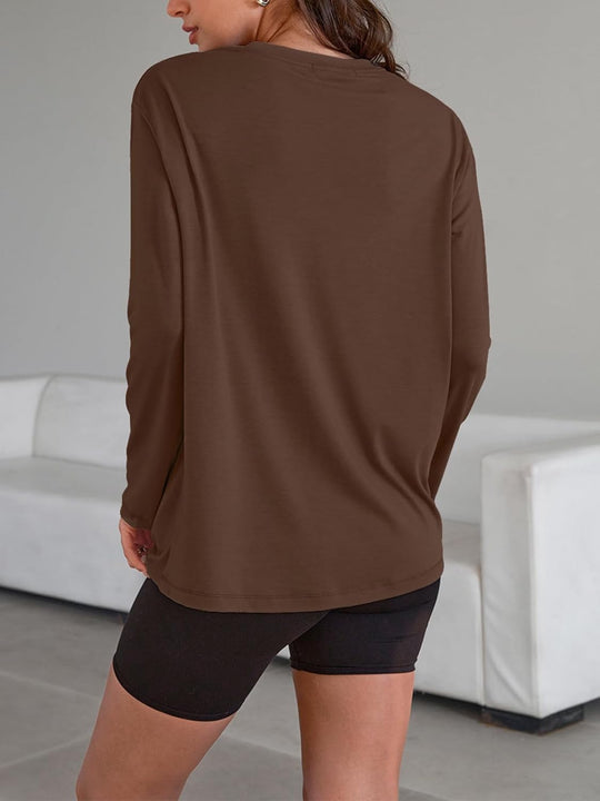 Maddy – Oversized Long-Sleeve Casual Top for Women
