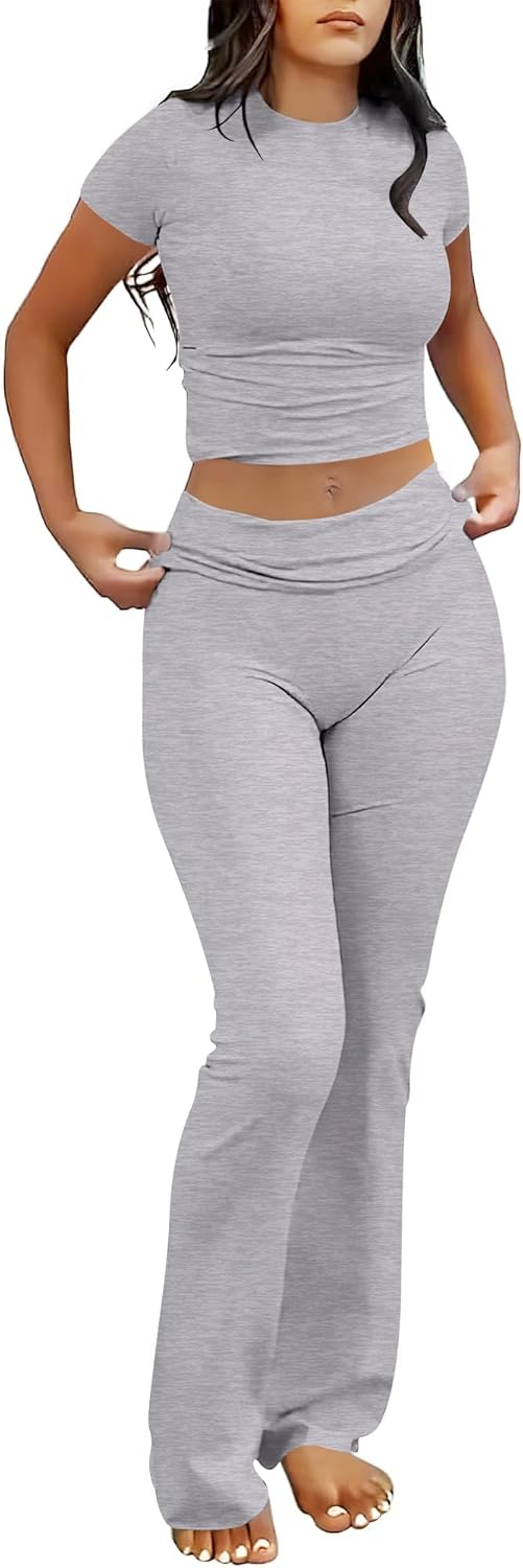 Herlene – Two-Piece Flared Lounge Set for Women