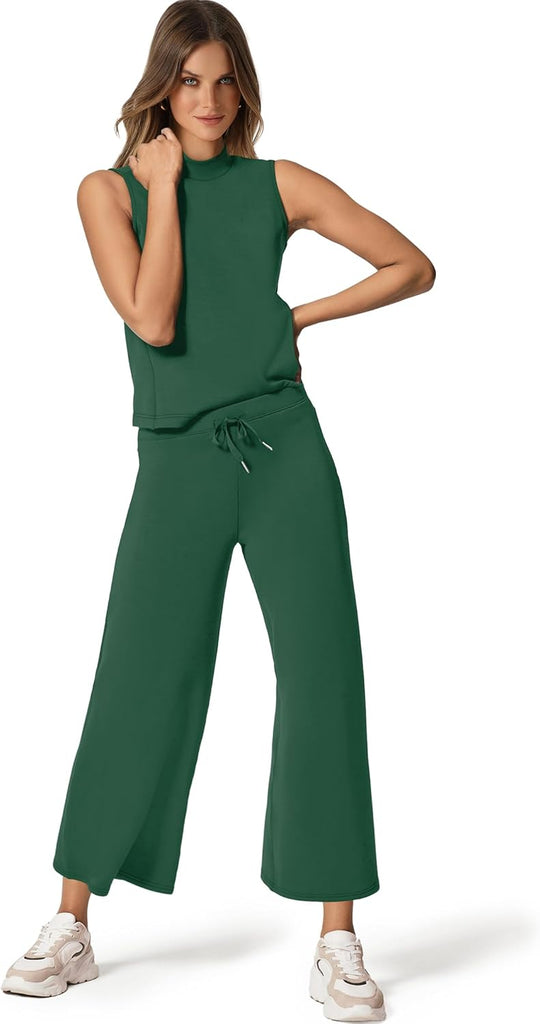 Bresha – Sleeveless Two-Piece Lounge Set for Women