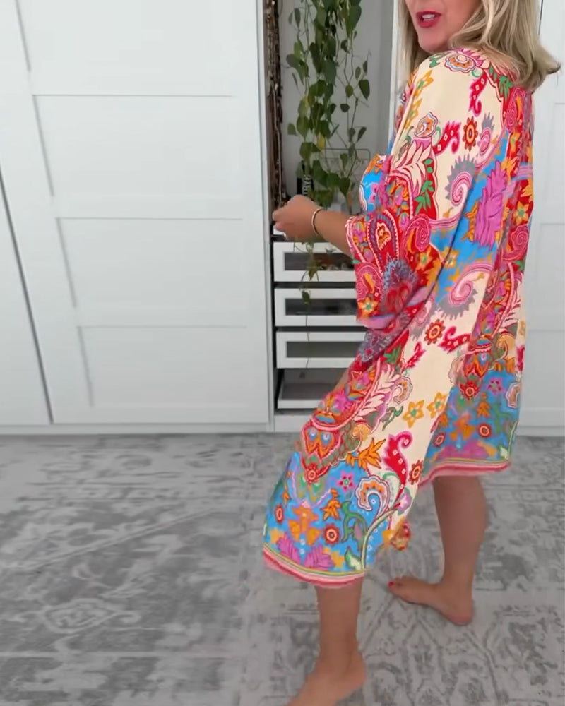 Nawoja – Printed Three-Piece Beach Set for Women