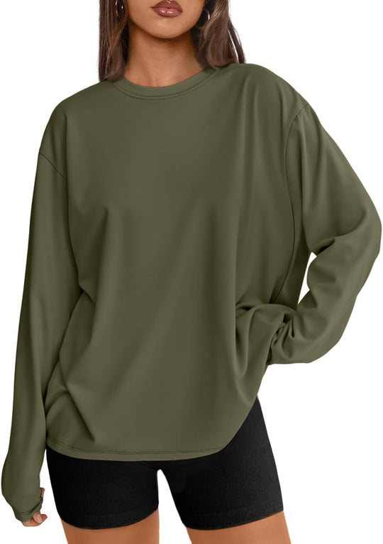 Maddy – Oversized Long-Sleeve Casual Top for Women