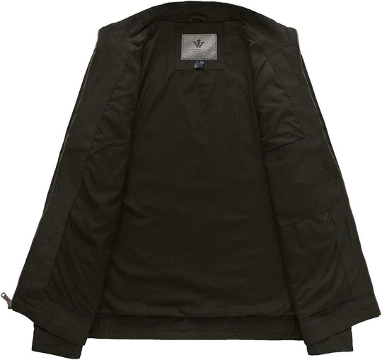 Victor – Classic Stand Collar Cotton Jacket for Men
